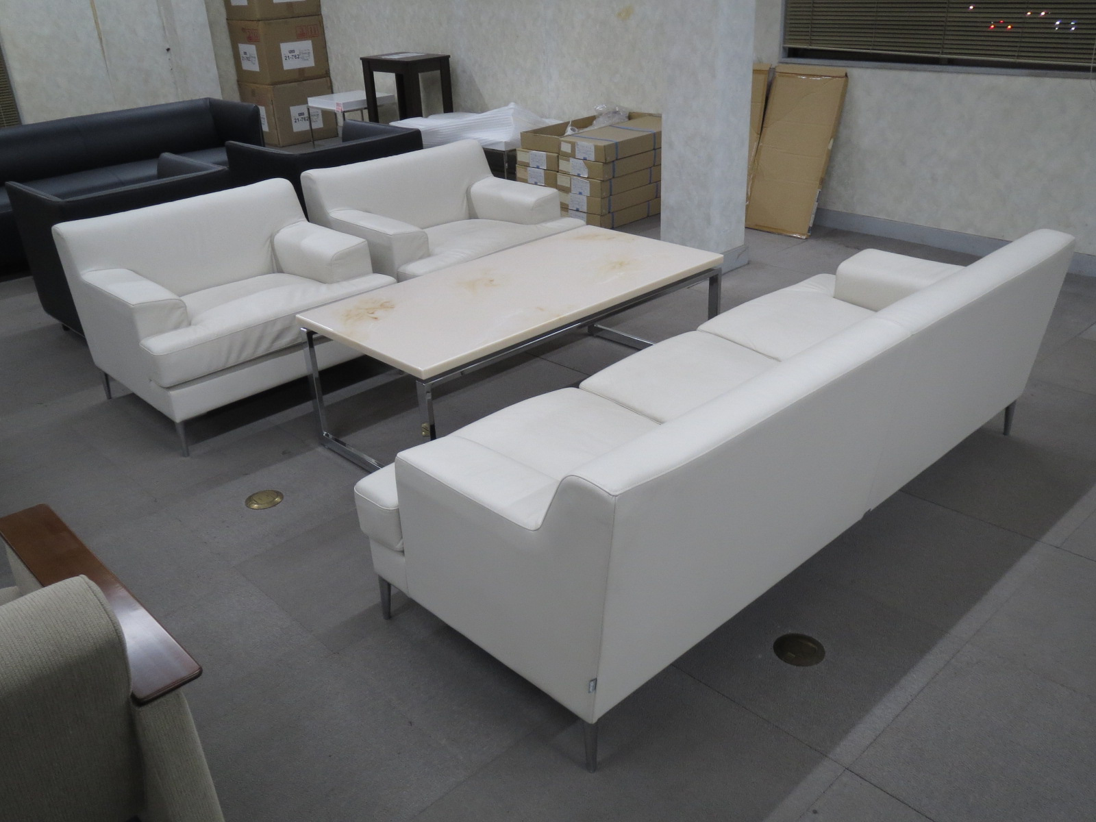 オリバー製　応接4点セット